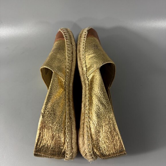 Tory Burch Colorblock Logo Leather Espadrille Flat, Size 8 1/2 - Picture 9 of 14